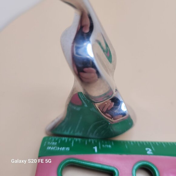 Hoselton Signed Aluminum Cello Sculpture Vintage Figurine Canada MCM - Picture 10 of 11